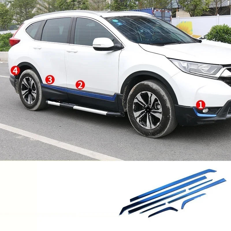 

Car Body Exterior Excent Auto Automobile Automovil Chromium Accessory Covers Modification Parts Sticker 17 18 19 FOR Honda CRV
