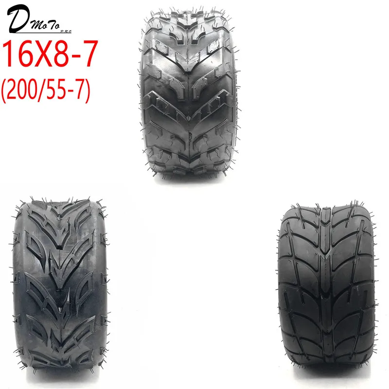 Износостойкие шины для автомобиля 16x8 7(200/55 7) Kart Auto Parts 7 дюймов ATV 16X8 16*8 7|Покрышки| |