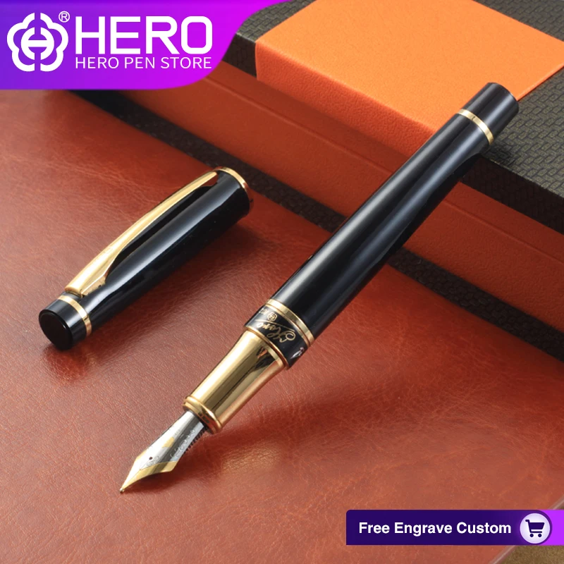 

Hero Fountain Pens Original Authentic Writing Supplies Iraurita 0.5mm Brand Vintage Retro Smooth Writing Pens 1021 Free Engrave