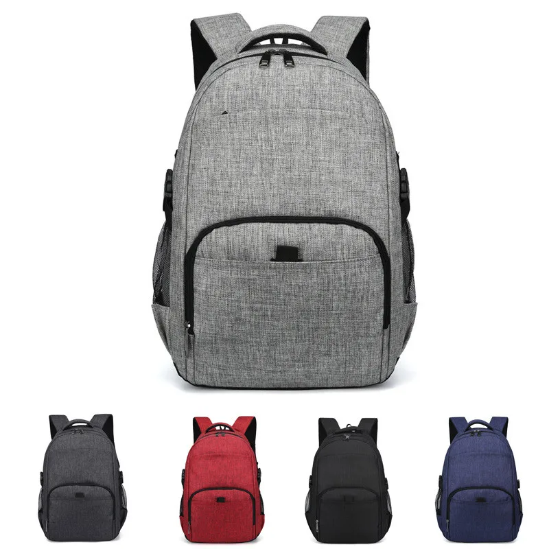 

Men Women Multipurpose Canvas Wear Resistant Adjustable Strap Backpack Zipper Large Capacity Rucksack Detachable Shoulder Strap