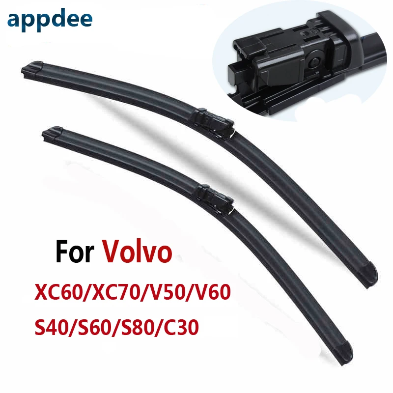 appdee Car Windscreen Wiper Blade For Volvo XC60 XC70 V50 V60 S40 C30 26''+20'' Professional 2Pcs Front Windshield Wiper appdee Car Windscreen Wiper Blade For Volvo XC60 XC70 V50 V60 S40 C30 26''+20'' Professional 2Pcs Front Windshield Wiper