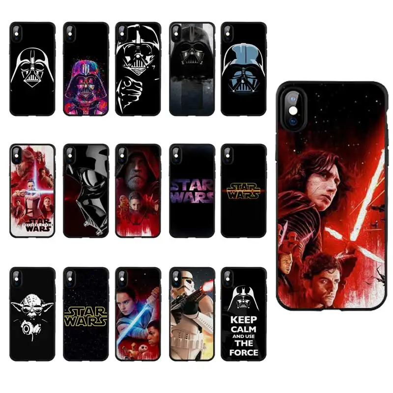 

M292 Star Wars Darth Vader Black Silicone Case Cover For Apple iPhone 11 Pro XR XS Max X 8 7 6 6S Plus 5 5S 5G SE