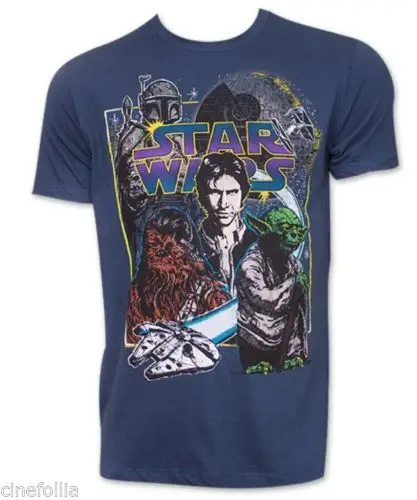Футболки Blue Star Wars Galactax Персонажи 2018 Мода | Мужская одежда