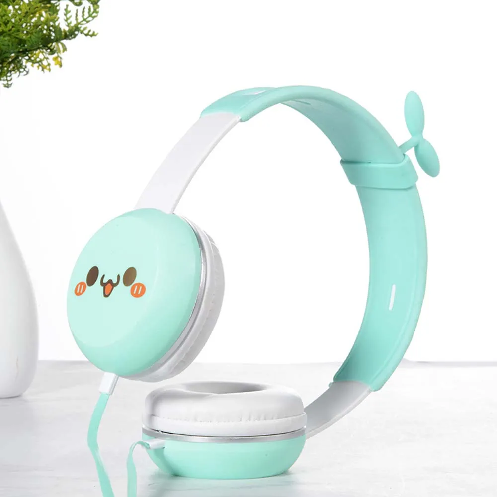 E3215-kids headphone-green
