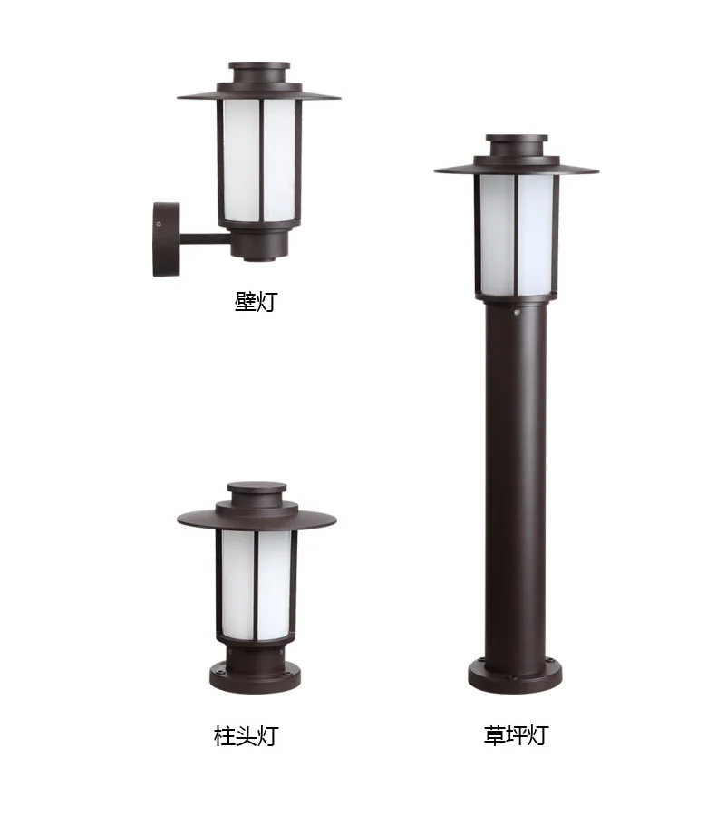 Светодио дный Боллард огни с E27 гнездо/непромокаемые Алюминий Корпус/открытый сад Применение
