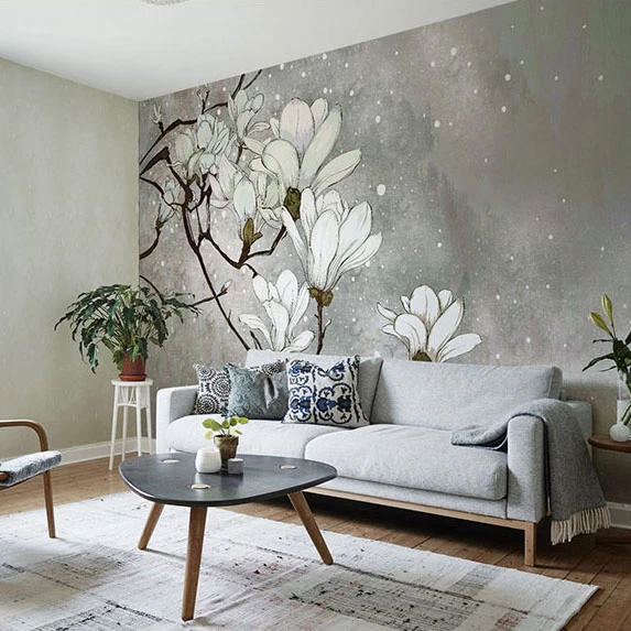 Hand Painting Large 3d Wall Murals Wallpaper For Living Room Flower Pared Murals Background 3d Photo Wall Mural 3d Wall Paper Wallpapers Aliexpress