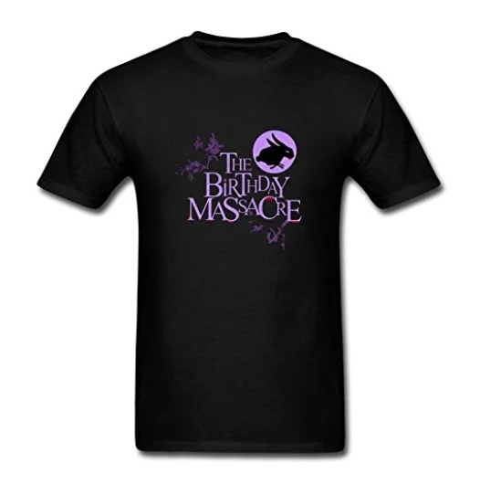 Мужская День рождения резня группа синтезатор рок логотип Футболка Повседневная