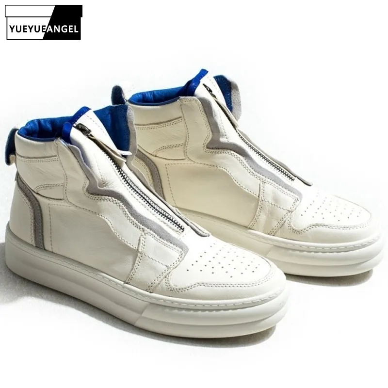 mens white high top trainers