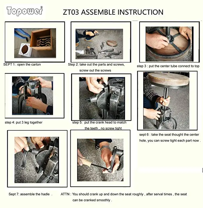 Chair American Antique Industrial DIY Crank Bar Stool Cast Iron Three-Legged PU Seat Surface Adjustable Swivel Bar Chairs Chair American Antique Industrial DIY Crank Bar Stool Cast Iron Three-Legged PU Seat Surface Adjustable Swivel Bar Chairs