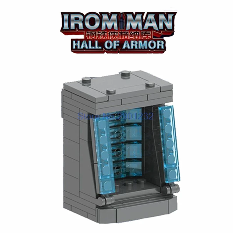 Ironman Iron man Hall of Armor Mark21 Mark85 Bricks for figures Christmas Super Heroes Building BlockS Bricks Toys For Children