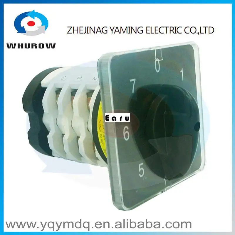Factory Supplied YMZ12-75/4-07Combination switches Changeover switch rotary switch 4 pole sliver contacts contacts