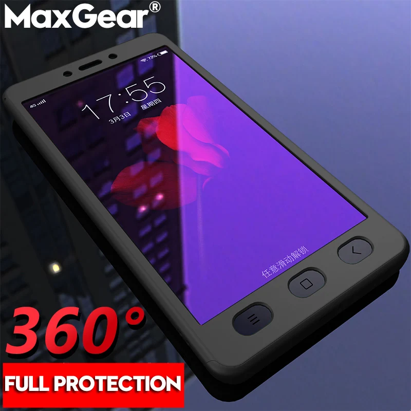

360 Degree Protection Full Cover Phone Case For Xiaomi Redmi Note 5A 5 Plus 4X 4A Shockproof Cover For Redmi 4X 6 6A Pro Capa