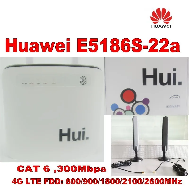 Оригинальный разблокированный роутер Huawei + E5186s 22a 4G LTE CPE 300 Мбит/с Wi Fi 2 4 и 5 ГГц