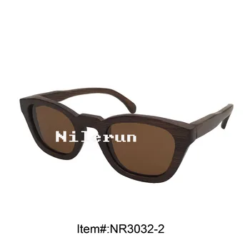 

high quality brown bamboo sunglasses