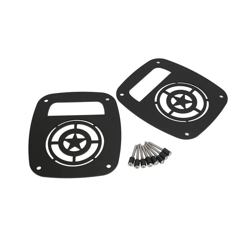 WISENGEAR For Jeep Wrangler TJ 1996-2006 Rear Tail Light Lamp Cover Protector Guards For Wrangler YJ 1987-1995 Sport Sahara Rubicon Black (6)