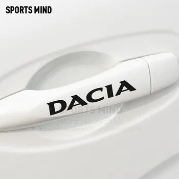 

4 Pieces Automobiles & Motorcycles Door Handle Car Stickers For Renault dacia duster logan sandero lodgy dokker car accessories