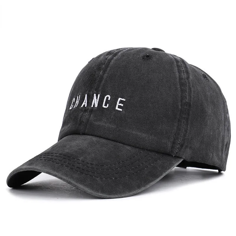 

Baseball Caps Men Women Child Leisure Embroidery Cotton Snapback Summer Mesh Sun Hats Metal Adjustable Letter CHANCE Outdoor Cap