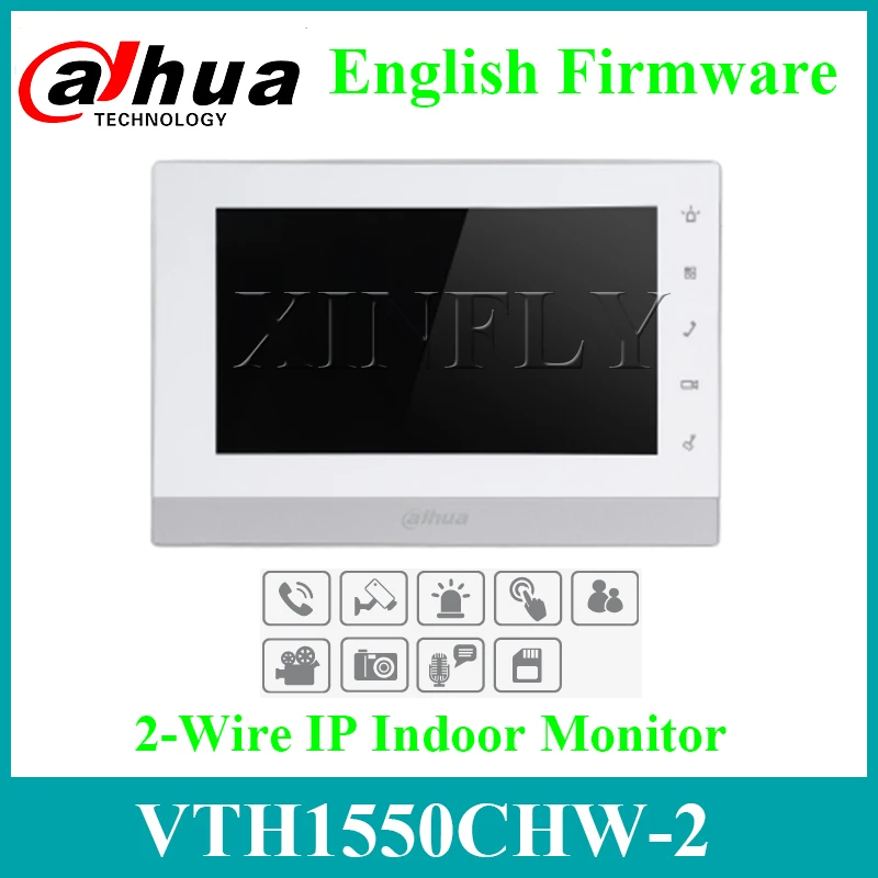 

Dahua Original VTH1550CHW-2 Video Intercom 2-Wire IP Indoor Monitor 7" TFT Capacitive Touch Screen Replace VTH1510CH With LOGO