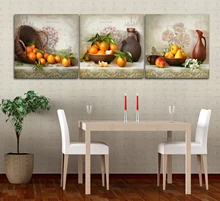 

Drop Shipping Canvas Painting 3 Piece Artwork Decorative Fruit Pictures Modern Wall Art Living Room Wall Decor Kitchen Painting