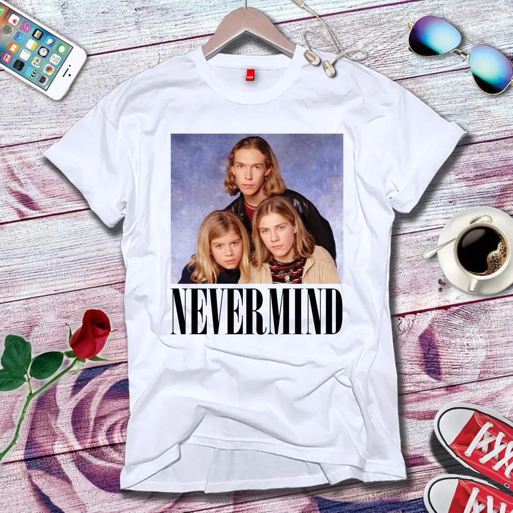 

2019 New Nirvana Hanson Funny Joke Hipster Parody Vintage Old School Style Design White Unisex Men's Ladies' T-shirtPresent Gift