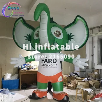 

3m Customized giant advertising inflatable mascot elephant