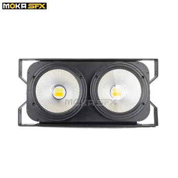 

2*100w Warm White/Cool White COB LED Blinder Light Audience Light Blinder Stage Lights DJ Light for Wedding Disco Bar Decoration