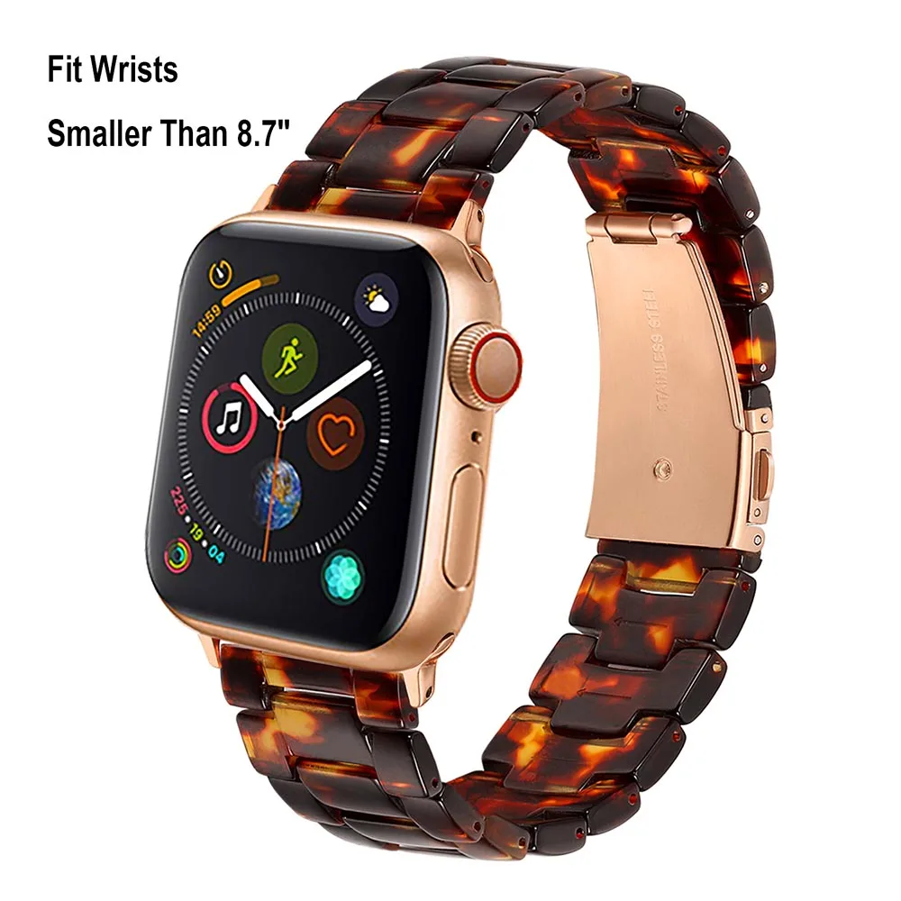 Полимерный ремешок для часов iWatch Apple Watch Series 5 4 3 2 1 44 мм 42 мм 40 мм 38 мм ремешок иммитационный керамический ремешок стальной браслет с застежкой