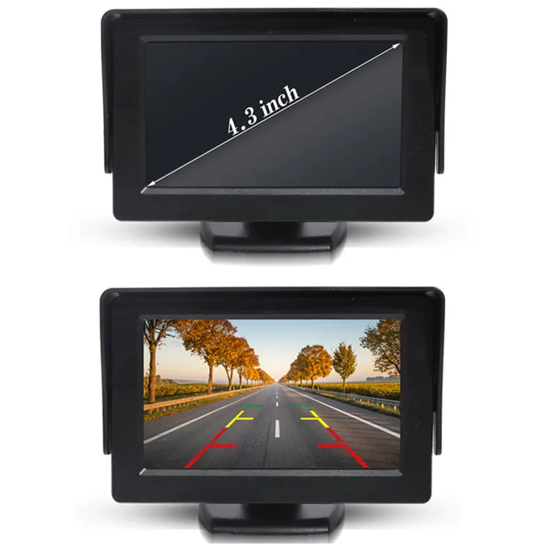Car Auto Parking Assistance CCD Rear View Camera With Auxiliary Guiding Line Backup Parking + HD 4.3\