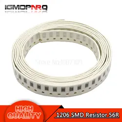 100 шт 1206 SMD резистор 5% 56 ом Резистор Чип 0,25 Вт 1/4 W 56R