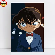 Картина по номерам художественная краска по номеру детектива Конана обнаруживает негодность аниме картины по номерам на канве