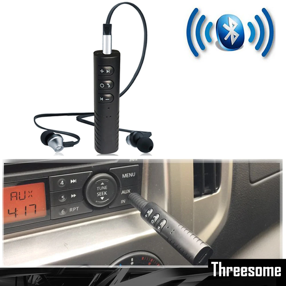 Wireless Car Bluetooth Aux Receiver Adapter 3.5mm Jack 4.1 Bluetooth
