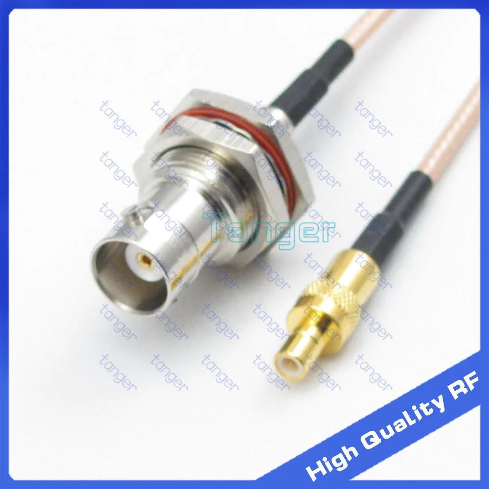 

Hot sale SMB male plug to BNC female jack front with nut with 20cm 8inch RF RG316 RF Coaxial Pigtail High Quality Low Loss cable