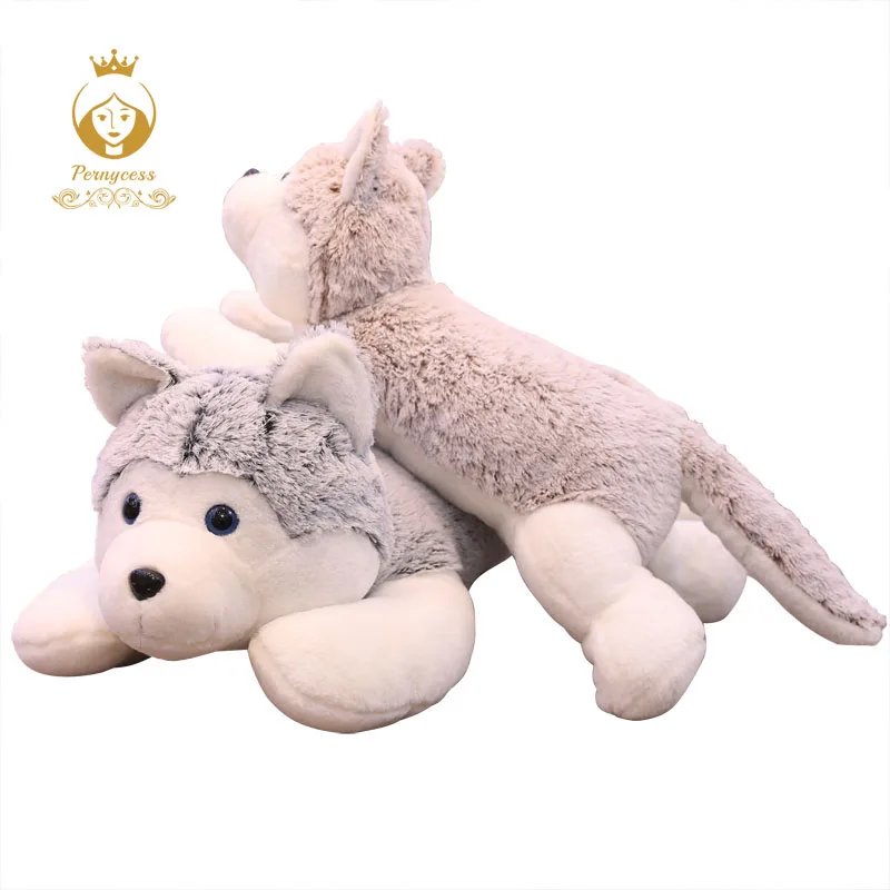 

1PCS cute husky plush stuffed toy large soft dog plush doll sleeping pillow good quality for girlfriend child gift