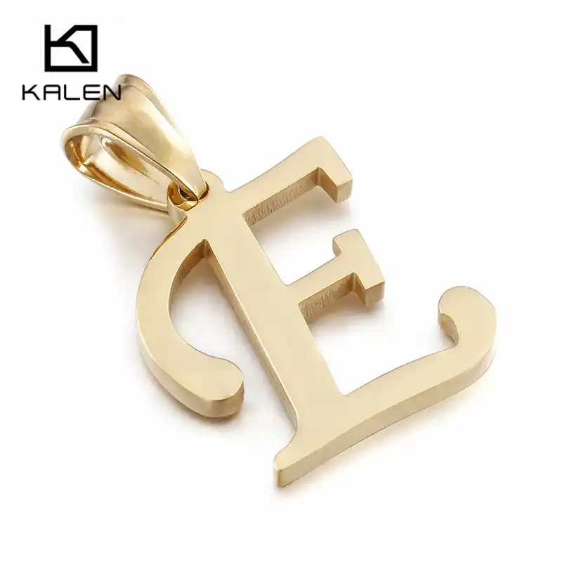 gold e pendant