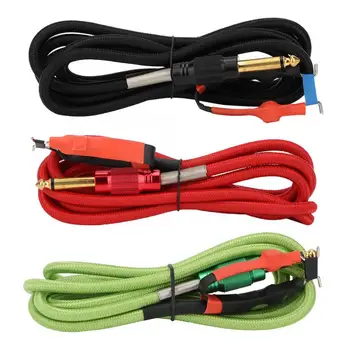 

Permanent Makeup Machine 3 Colors 1.8m Tattoo Power Supply Silicone Clip Cord Tattoo Hook Line for Tattoo Machine Permanent