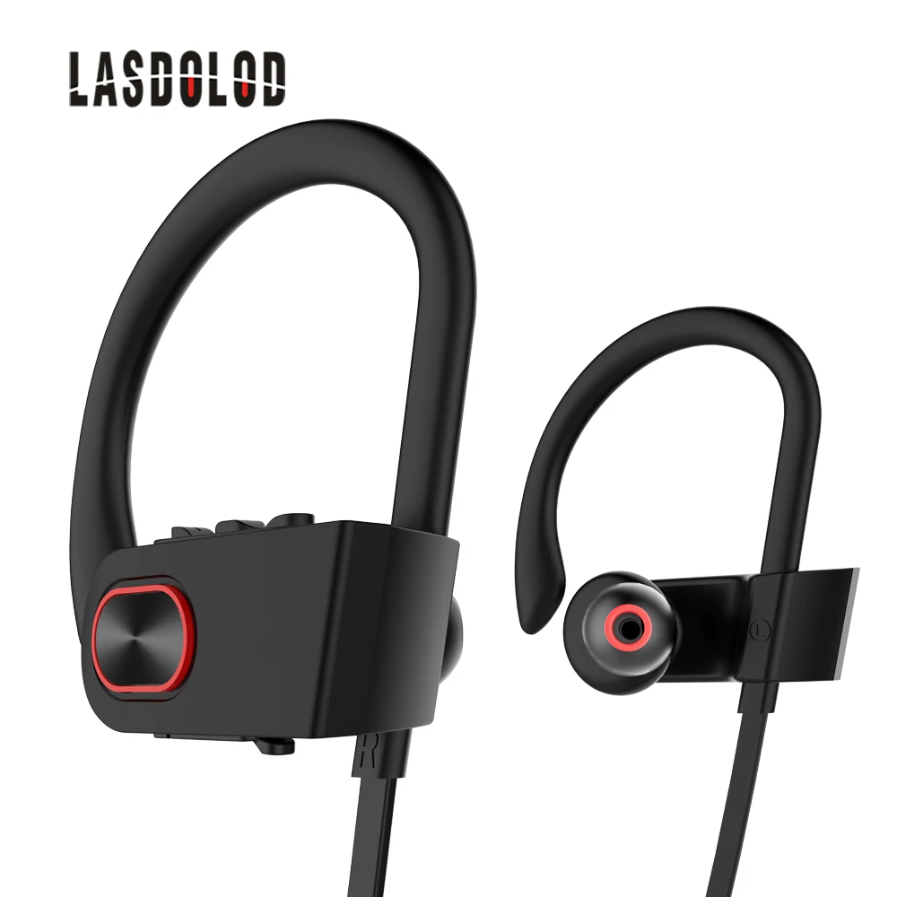 

Lasdolod wireless bluetooth earphone waterproof cordless headphones noise cancelling sports bluetooth earphones with microphone
