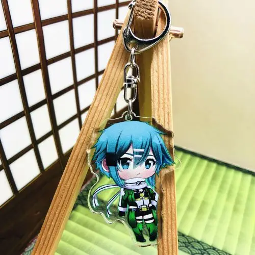 3 вида стилей акриловый брелок аниме меч искусство онлайн Asada Shino Kirigaya Kazuto Yuuki Asuna