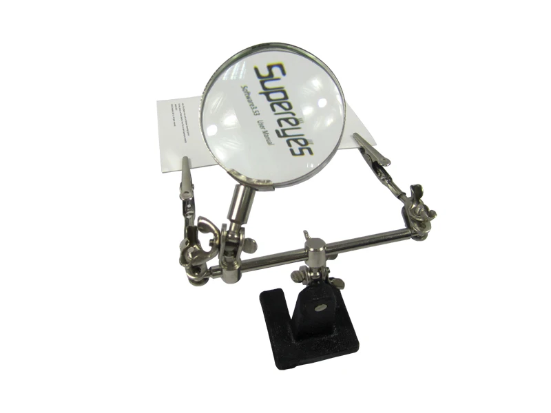 

BEST 168Z Hands free help soldering PCB stand holder jig with 3X Magnifier