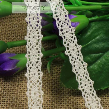 

1.5cm Diy Handmade Patchwork Cotton Lace Ribbon Beige Color Cotton Lace Trim Cotton Lace MWY01049
