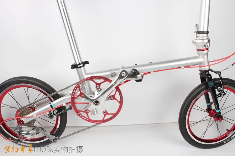 Excellent Ultra-light 9-speed chrome-molybdenum steel folding bike High quality Cost-effective bicycle Retro travel driving leisure BMX 32