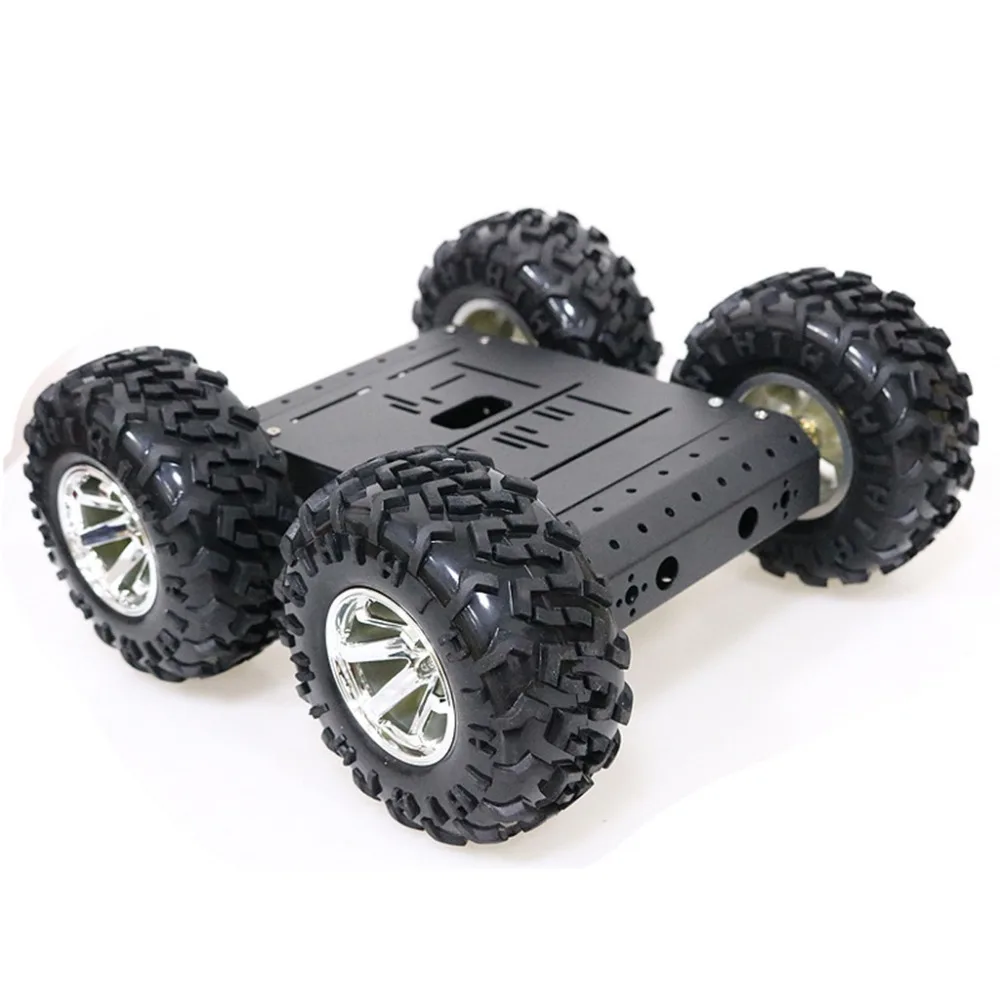 

C3 4WD Smart Robot Car with Aluminum alloy, 4 DC 12V Motor, 130mm Rubber Wheel, High Loading Capacity DIY RC Toy