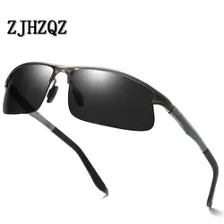 Новый фотохромные солнцезащитные очки поляризованные линзы UV400 алюминия и магния рамки вождения очки для Для мужчин высокое качество