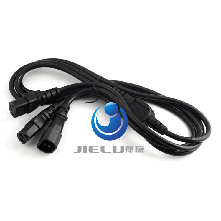 

50 шт., Женский разветвитель-переходник IEC320 C14 на 3 гнезда IEC320 C13, 1 м/2 м