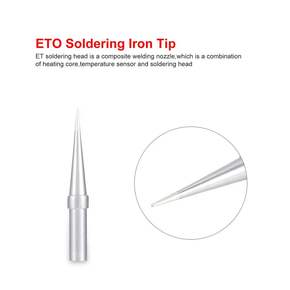2 шт. ET наконечники для паяльника ETO сварочные инструменты ETS паяльный наконечник для паяльной станции Weller WES50/WES51/WESD51 быстрый нагрев