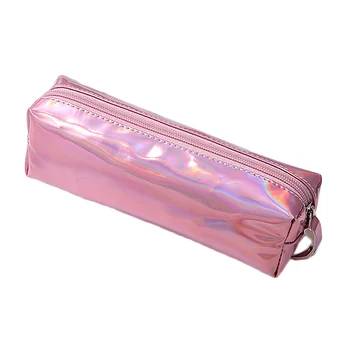 

Iridescent Pencil Case Toiletry Cosmetic Makeup Bag Key Coin Pouch with Zipper
