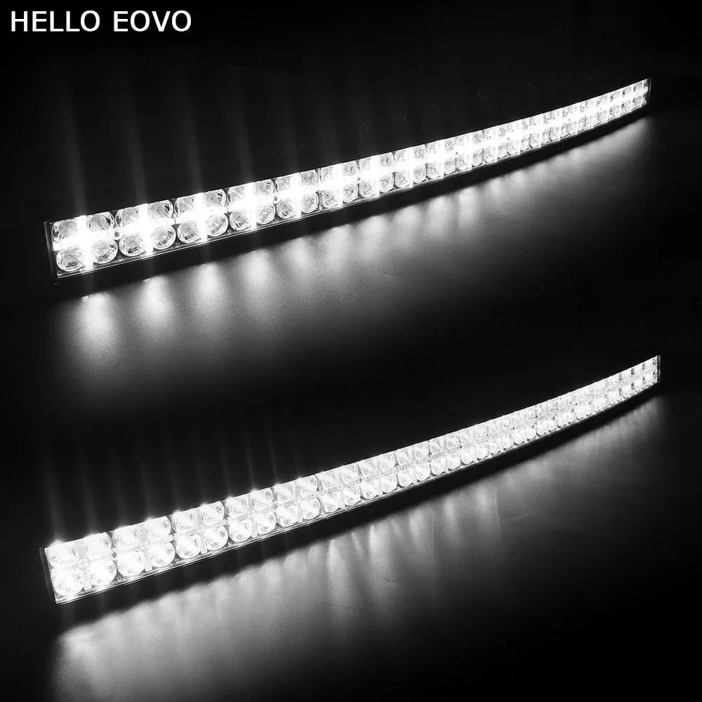 

HELLO EOVO 7D Curved 42 inch 400W with DRL LED Work Light Bar for Tractor Boat OffRoad 4WD 4x4 Truck SUV ATV Combo Beam 12V 24v