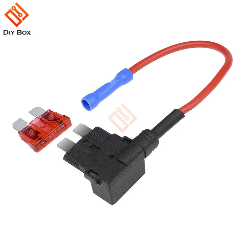 12 В держатель предохранителя Add-a-circuit TAP Adapter Micro Mini standard ATM, APM Blade АВТОМАТИЧЕСКИЙ Предохранитель с 10A Blade автомобильный предохранитель с держателем