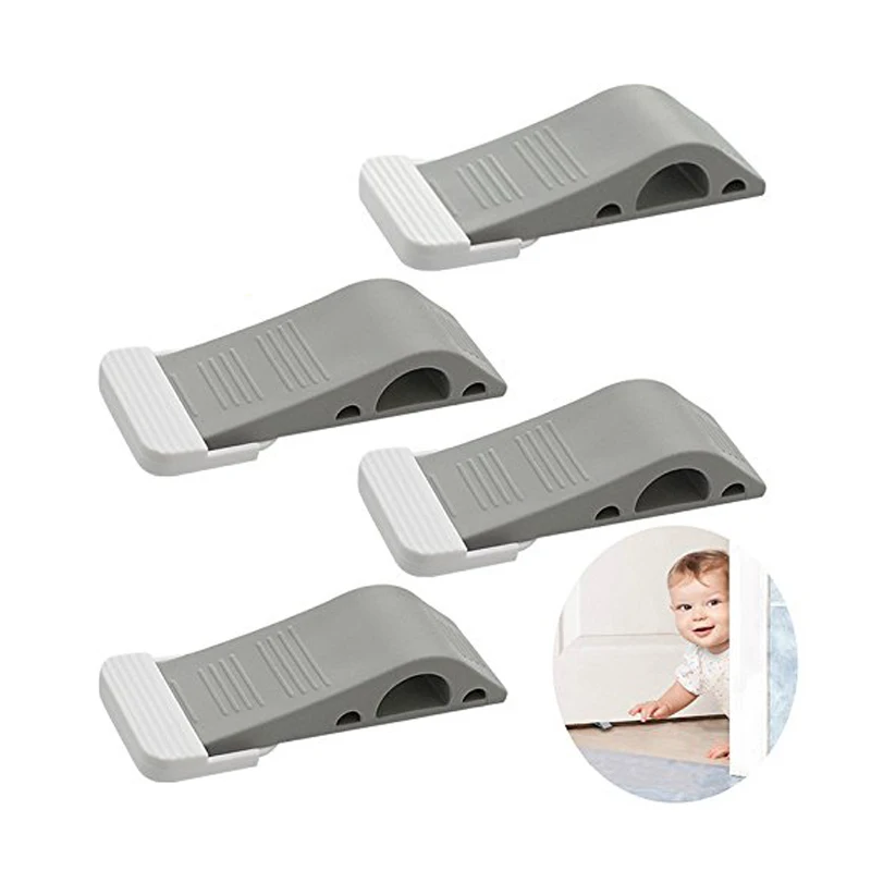 

BIFI-Door Stopper Heavy Duty Door Stop Wedge Premium Rubber Door Stops Pack of 4 for Home and Office Works on All Floor Surfac