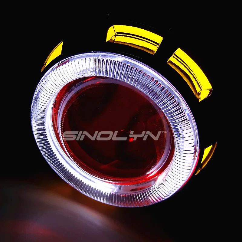 Мотоциклетная фара Double Angel Devil Eyes HID Биксеноновая линза полный комплект для Honda