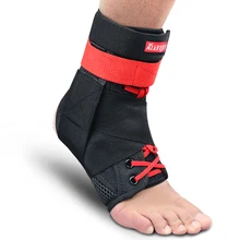 2 Pcs Kuangmi Ankle Support Brace Guard Sports Running Compression Ankle Sleeve Adjustable Ankle Straps Sprained Ankle Protector